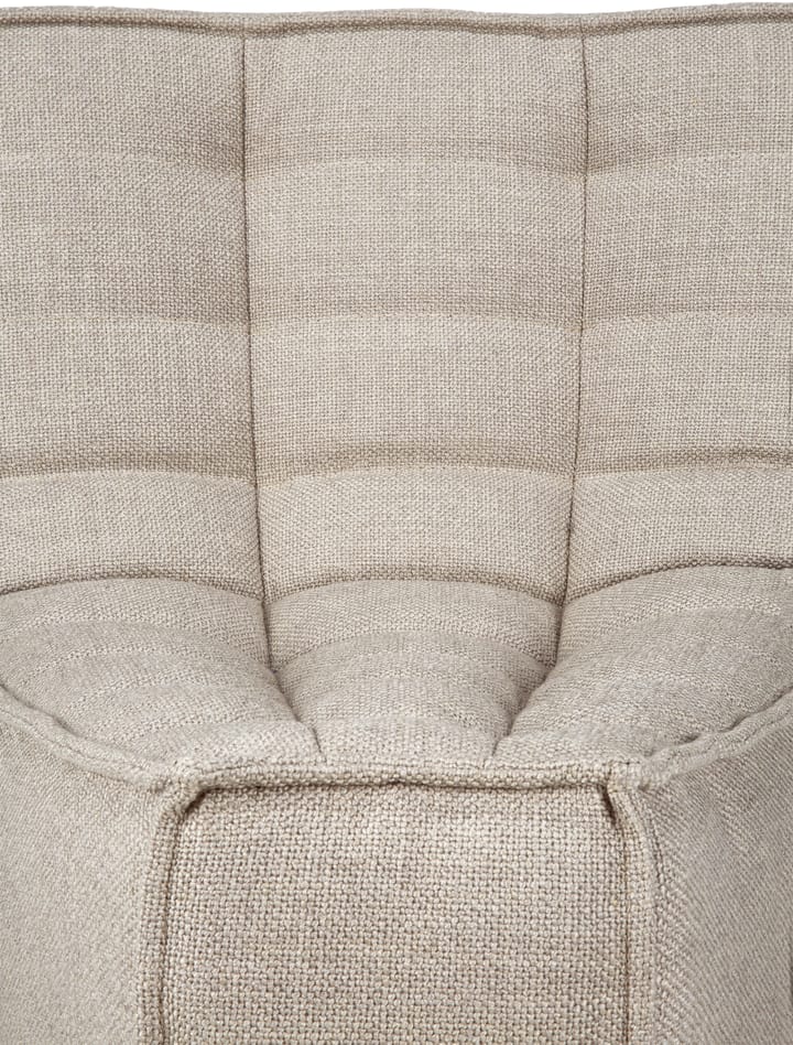 N701 hjørnemodul avrundet 45°, Stoff Ecru beige Ethnicraft