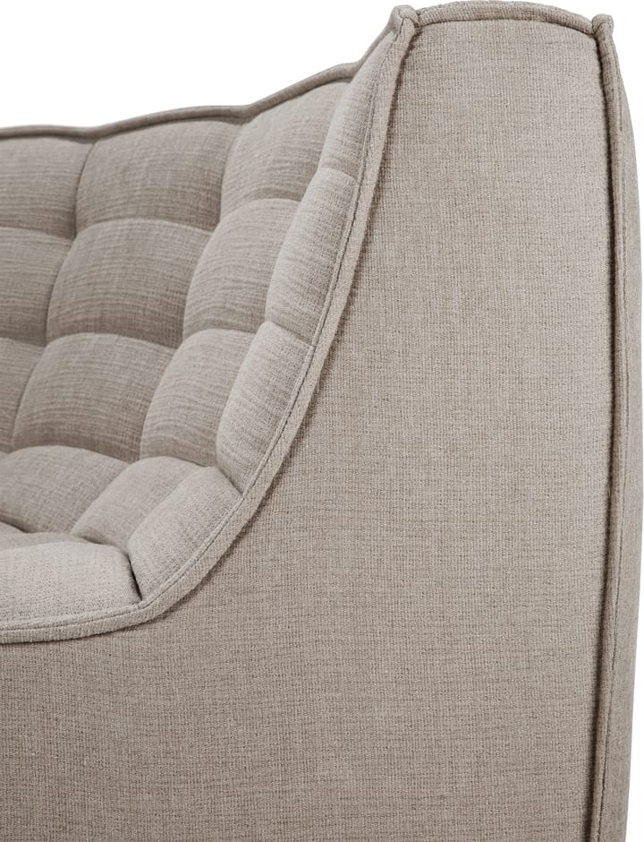 N701 hjørnemodul avrundet 90°, Stoff Ecru beige Ethnicraft