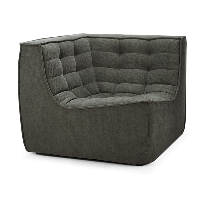N701 hjørnemodul rett, Moss Eco fabric Ethnicraft