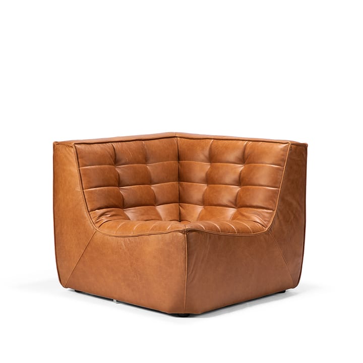 N701 hjørnemodul rett - Skinn Old Saddle - Ethnicraft