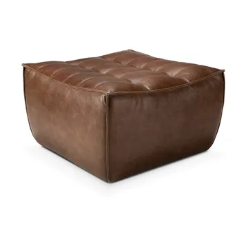N701 puff 70 x 70 cm - Lær Chestnut - Ethnicraft