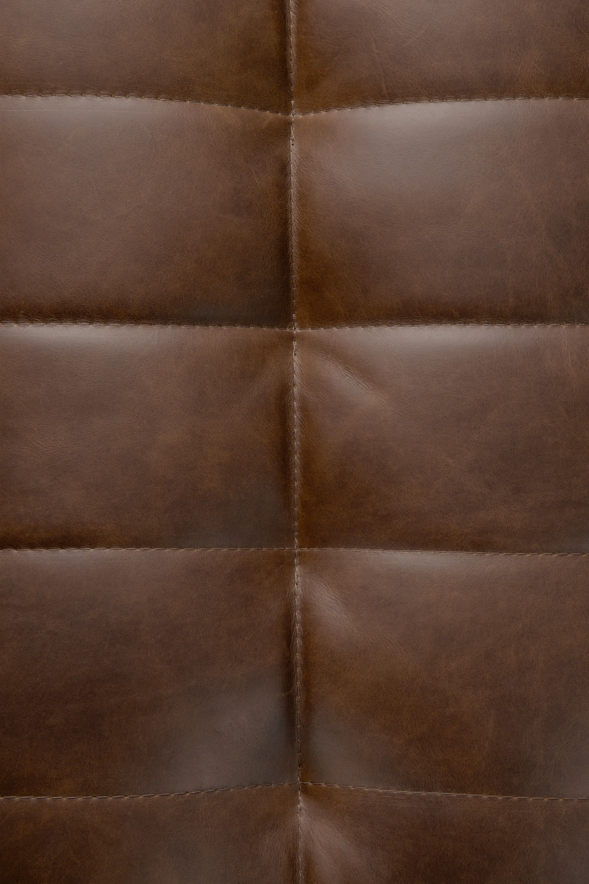 N701 puff 70 x 70 cm, Lær Chestnut Ethnicraft