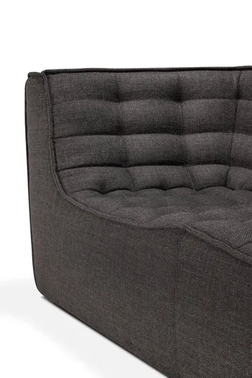 N701 sofa 2-seter - Dark grey, med armlener - Ethnicraft