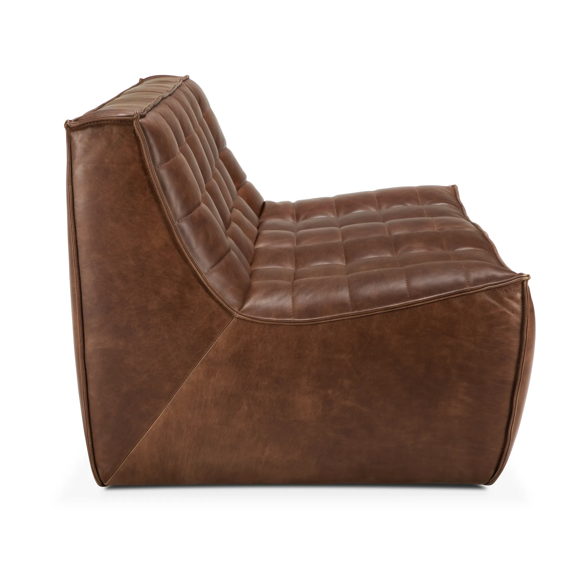 N701 sofa 2-seter, Lær Chestnut Ethnicraft