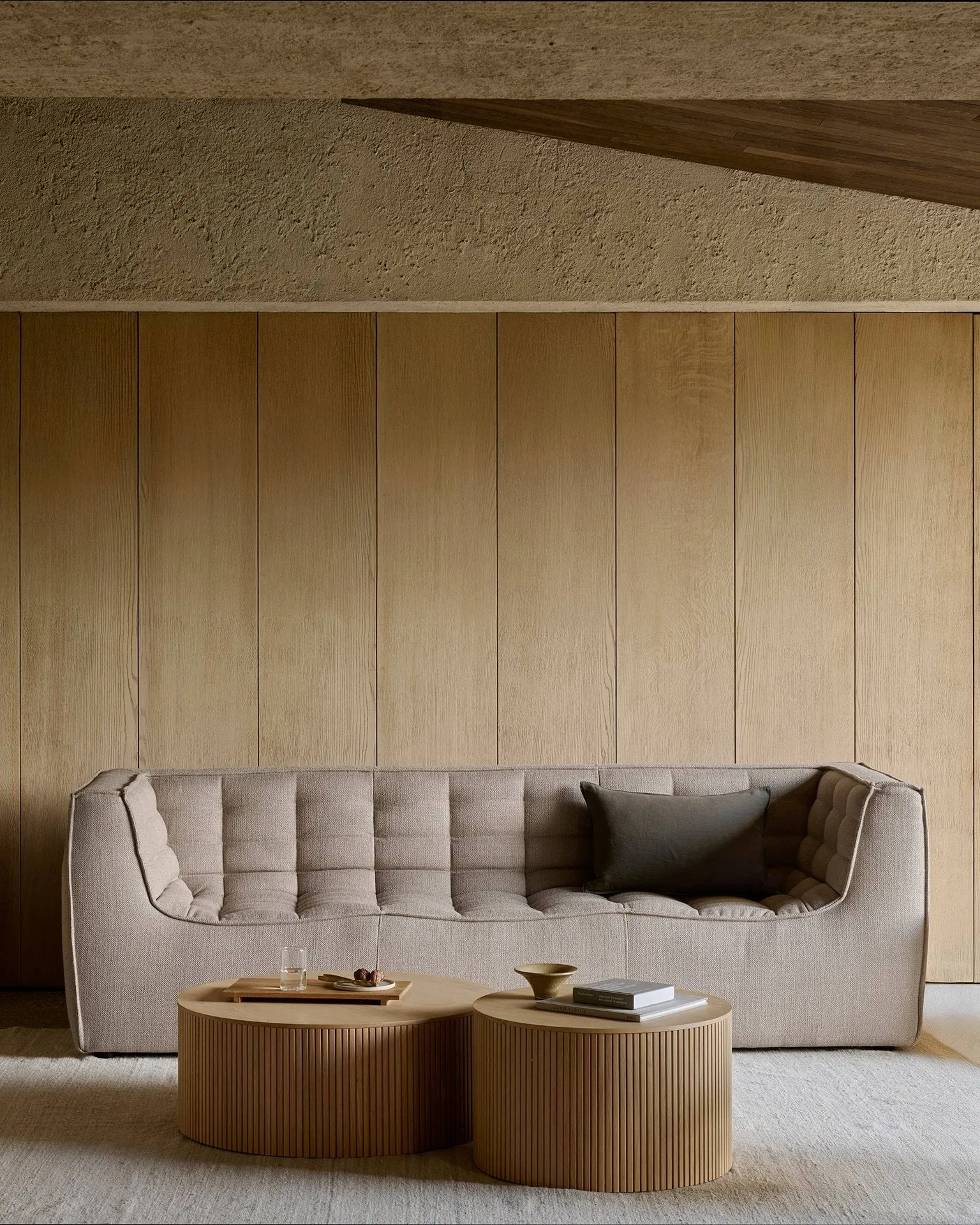 N701 sofa 3-seter, Beige, med armlener Ethnicraft