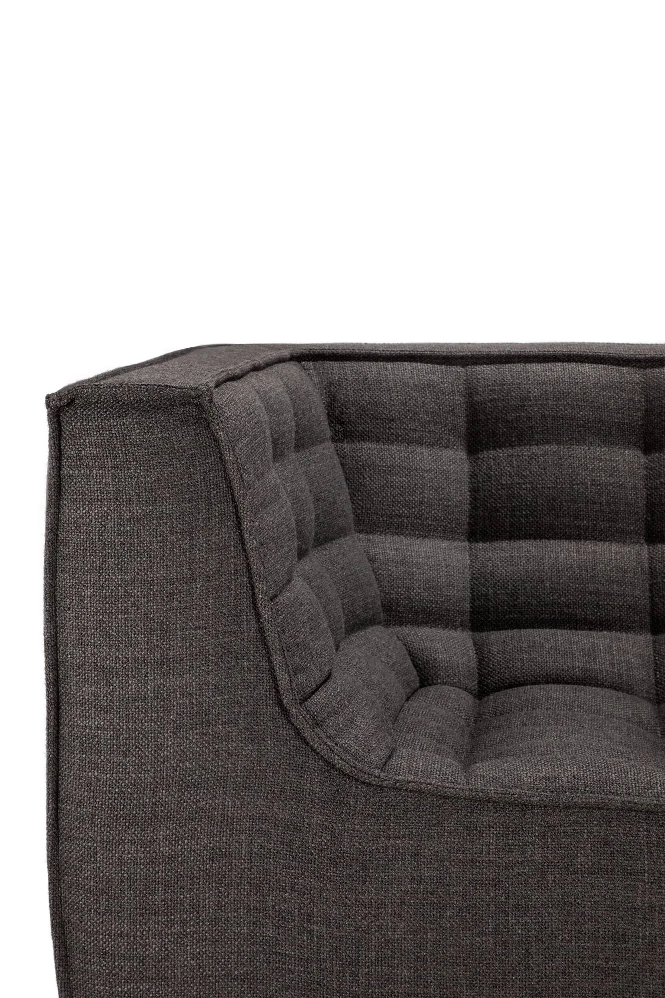 N701 sofa 3-seter, Dark grey, med armlener Ethnicraft