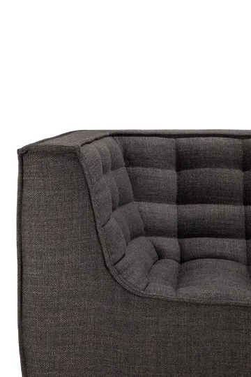 N701 sofa 3-seter - Dark grey, med armlener - Ethnicraft