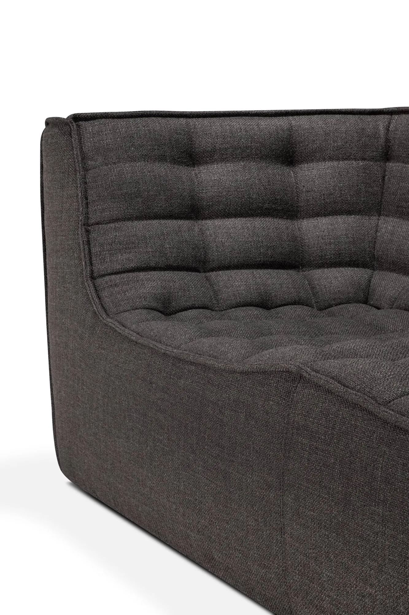 N701 sofa 3-seter, Dark grey, med armlener Ethnicraft