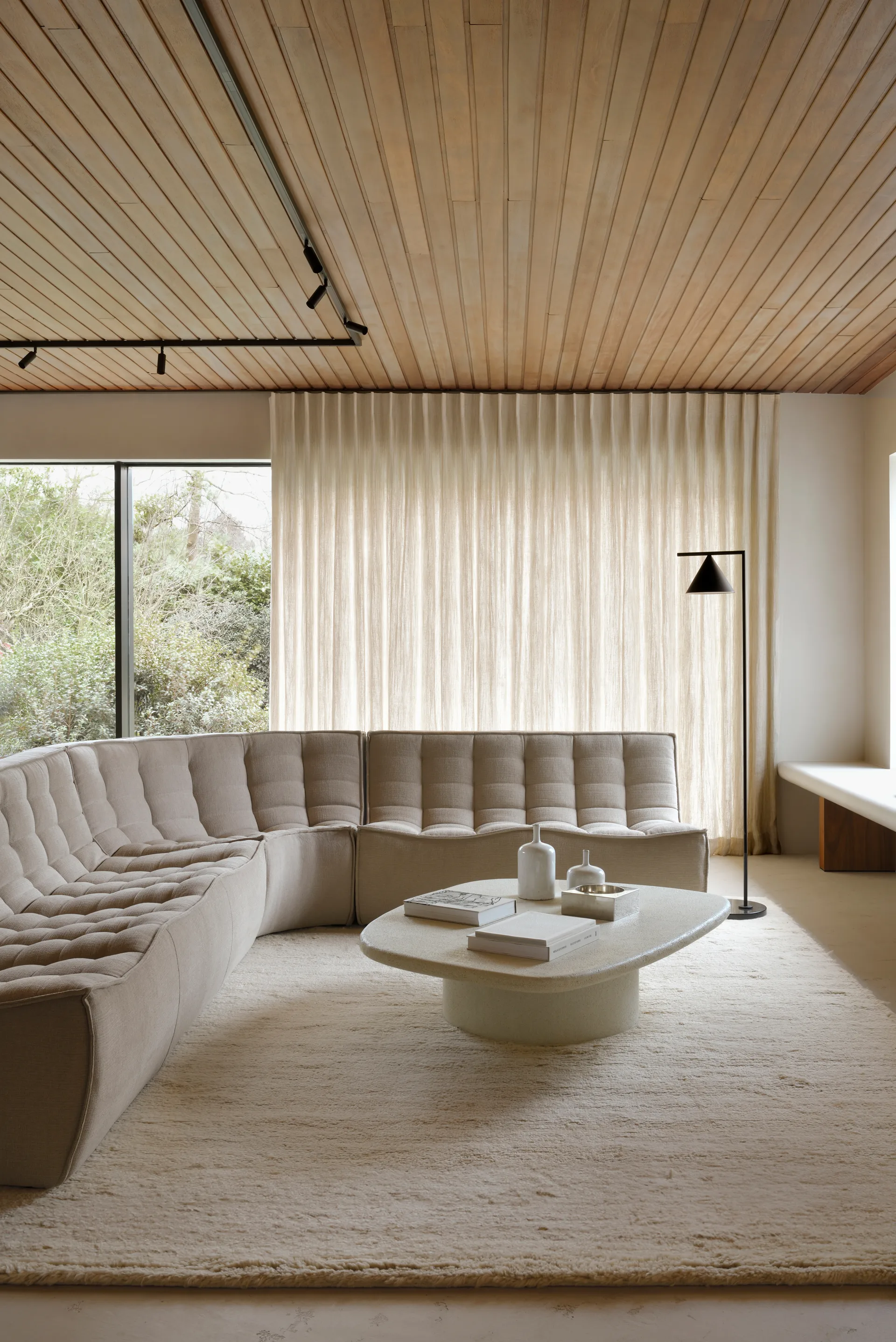 N701 sofa 3-seter, Stoff Ecru beige Ethnicraft