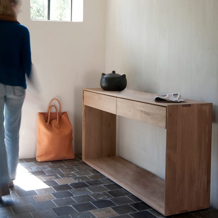 Nordic konsollbord, Lakkert eik to skuffer 120 x 40 cm Ethnicraft