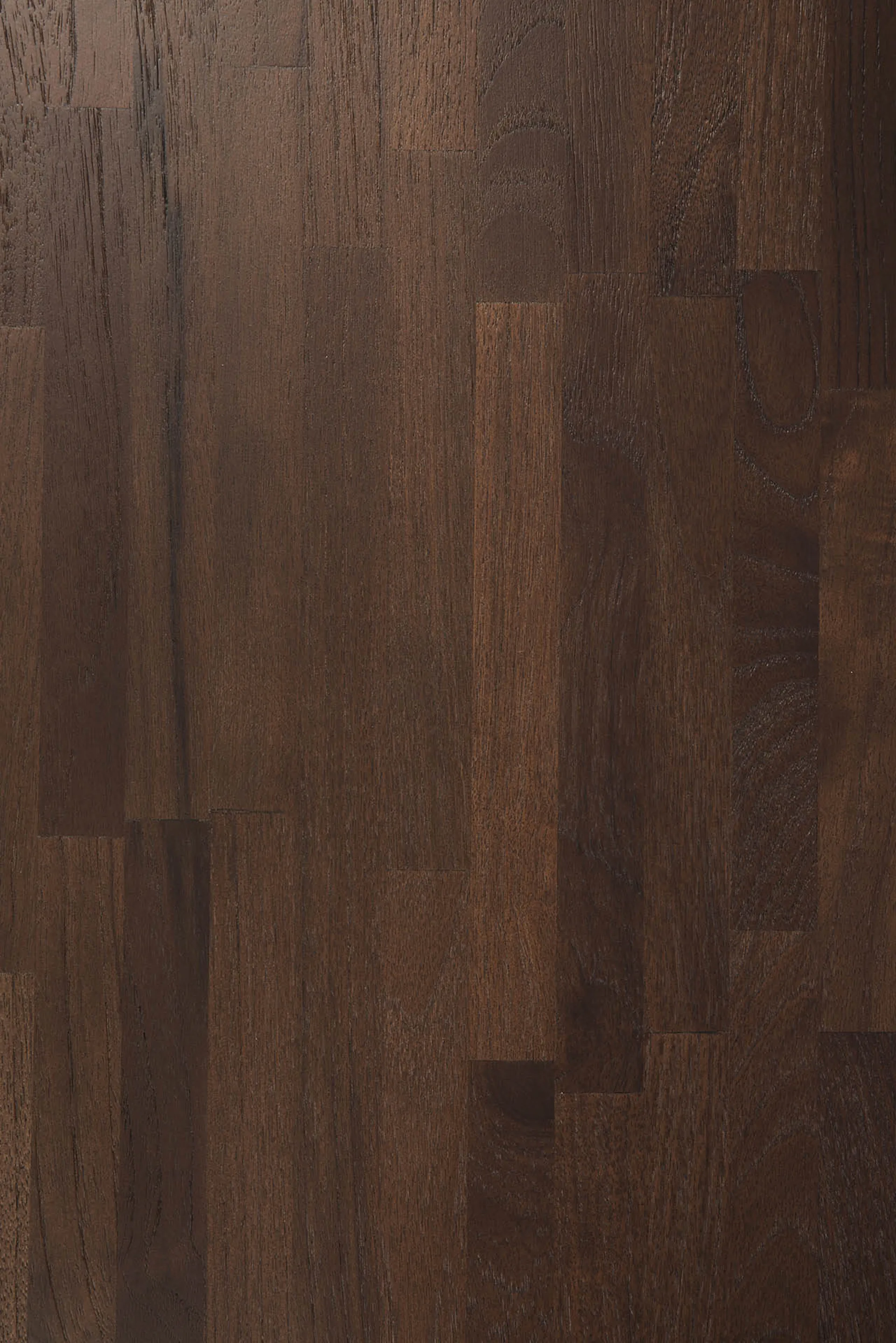 Oblic sidebord Ø52 cm, Brunbeiset teak Ethnicraft