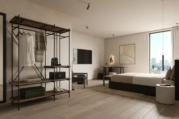 Oscar entrémøbel/gulvhylle - Mørkbeiset teak - Ethnicraft