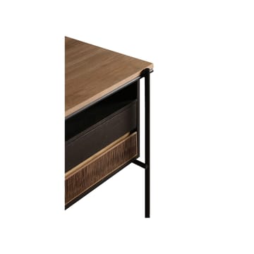 Oscar skrivebord med skuffer - Teak-sorte metallben - Ethnicraft