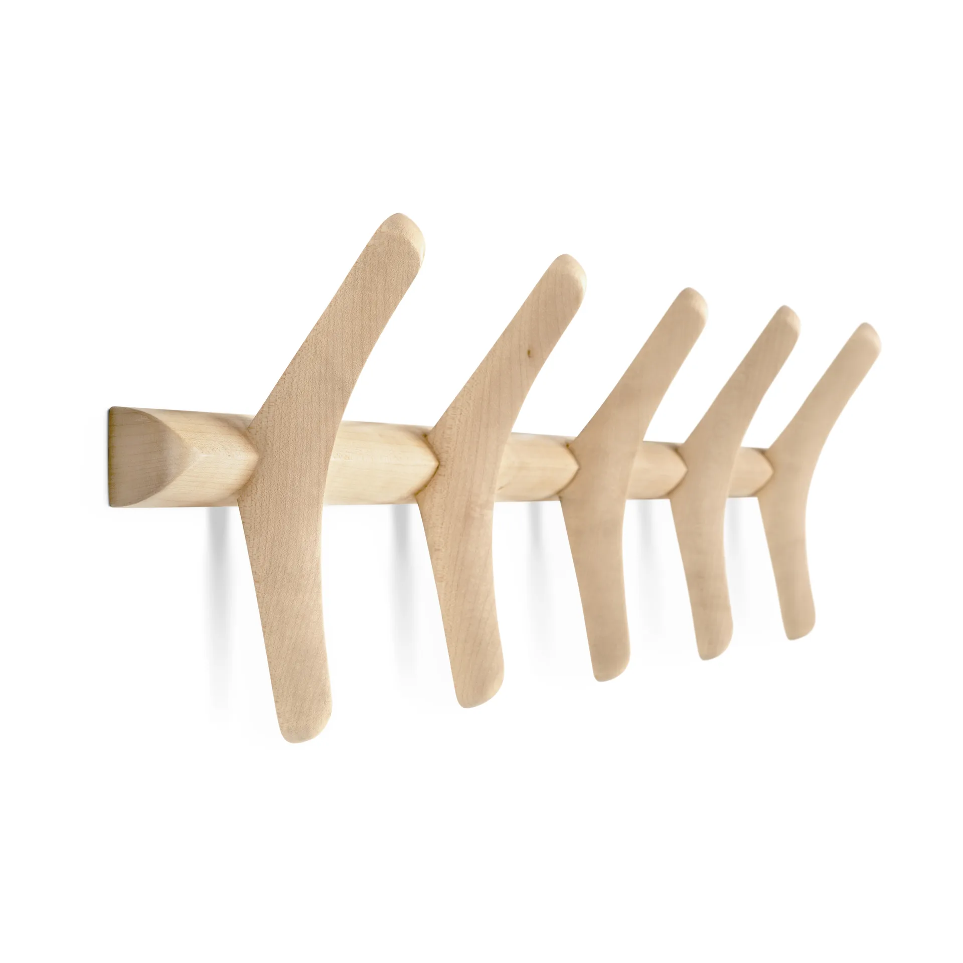 PI knaggrekke vegg, Lakkert platan, 70x21 cm Ethnicraft