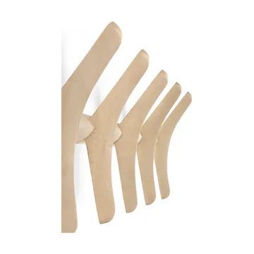 PI knaggrekke vegg - Lakkert platan, 70x21 cm - Ethnicraft