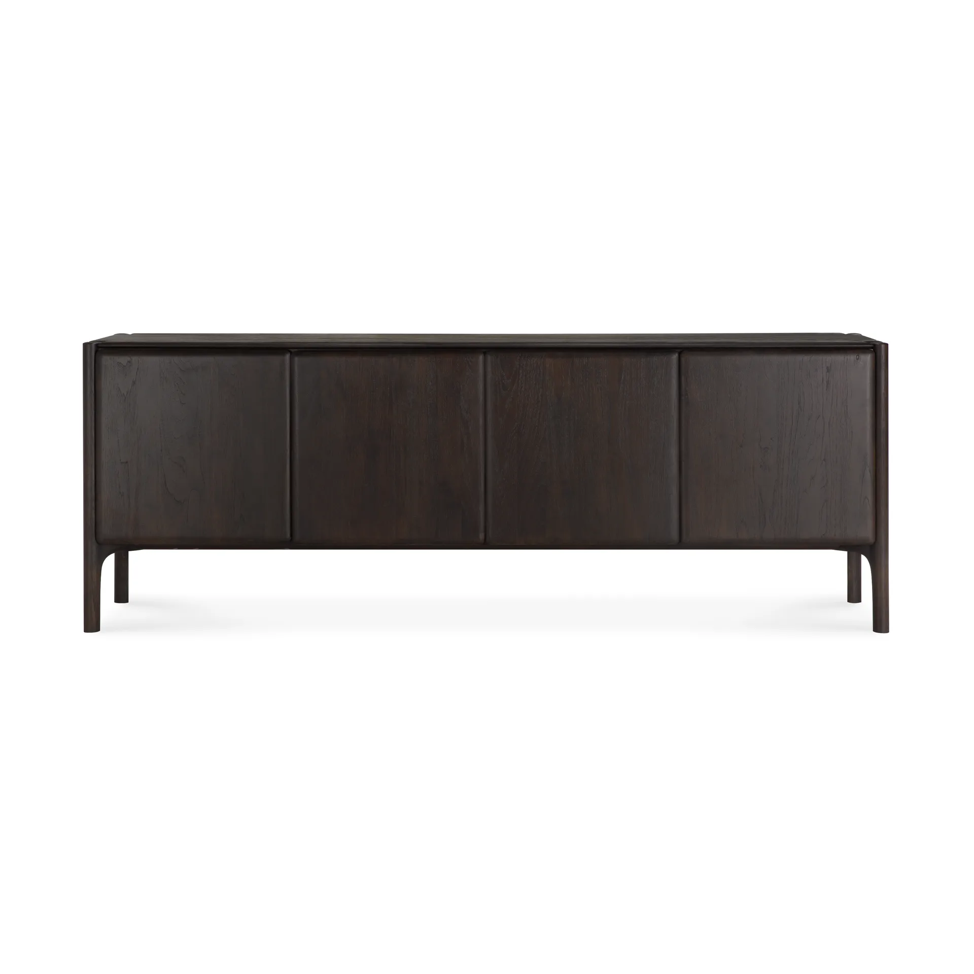 PI Sideboard, Teak dark brown, 4 dører Ethnicraft