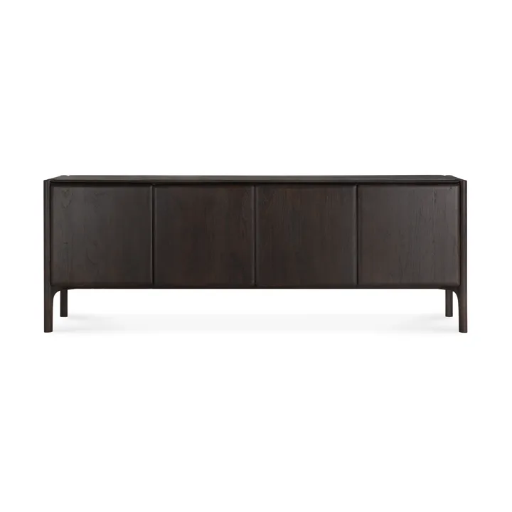 PI Sideboard - Teak dark brown, 4 dører - Ethnicraft