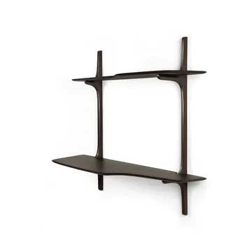 PI veggmontert skrivebord - Dark brown mahogny, 140x48 cm - Ethnicraft