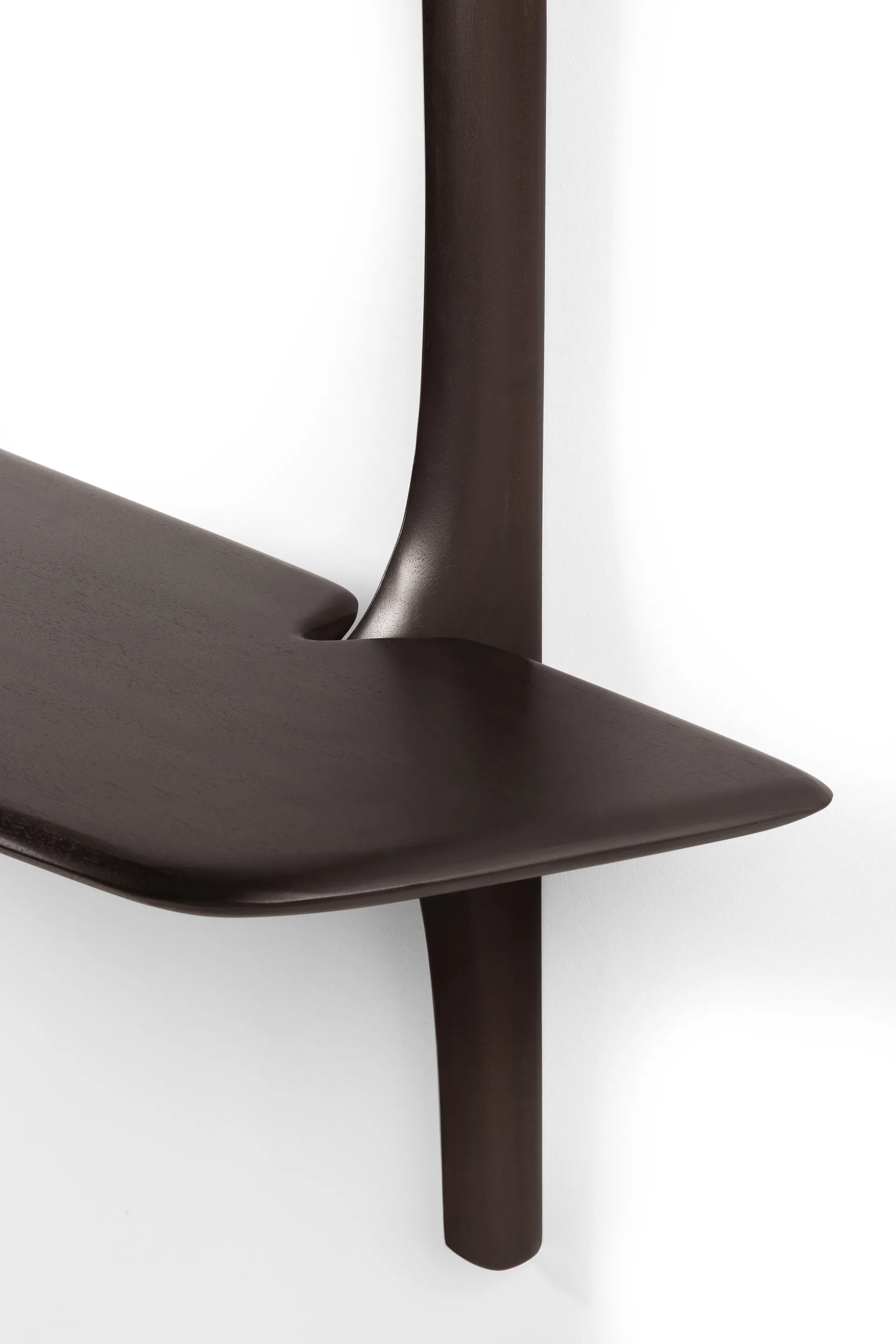 PI veggmontert skrivebord, Dark brown mahogny, 140x48 cm Ethnicraft