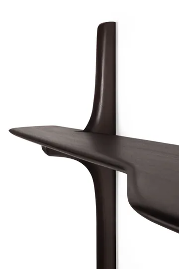 PI veggmontert skrivebord - Dark brown mahogny, 140x48 cm - Ethnicraft