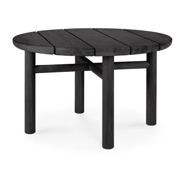 Quatro outdoor salongbord svartbeiset teak - Ø 59 cm - Ethnicraft