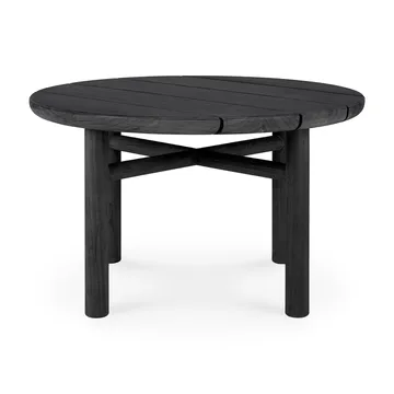 Quatro outdoor salongbord svartbeiset teak - Ø 59 cm - Ethnicraft