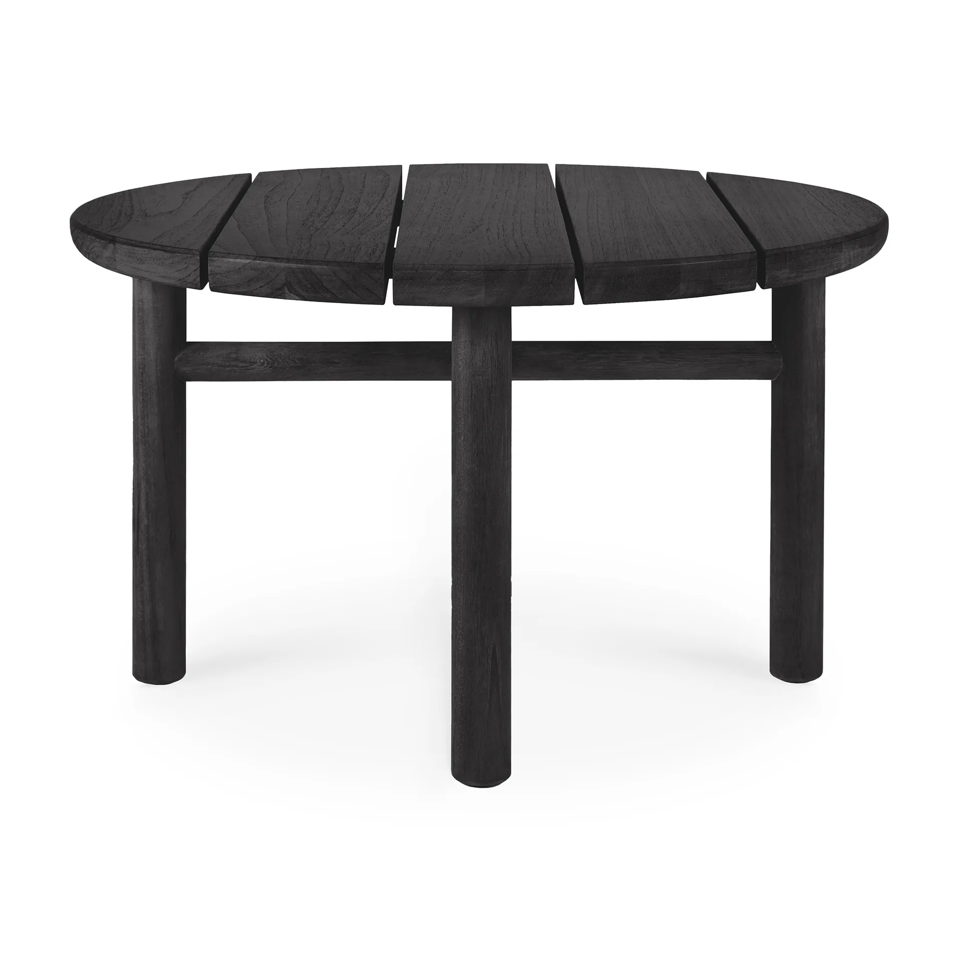 Quatro outdoor salongbord svartbeiset teak, Ø 59 cm Ethnicraft
