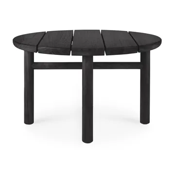 Quatro outdoor salongbord svartbeiset teak - Ø 59 cm - Ethnicraft