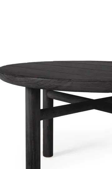 Quatro outdoor salongbord svartbeiset teak - Ø 59 cm - Ethnicraft