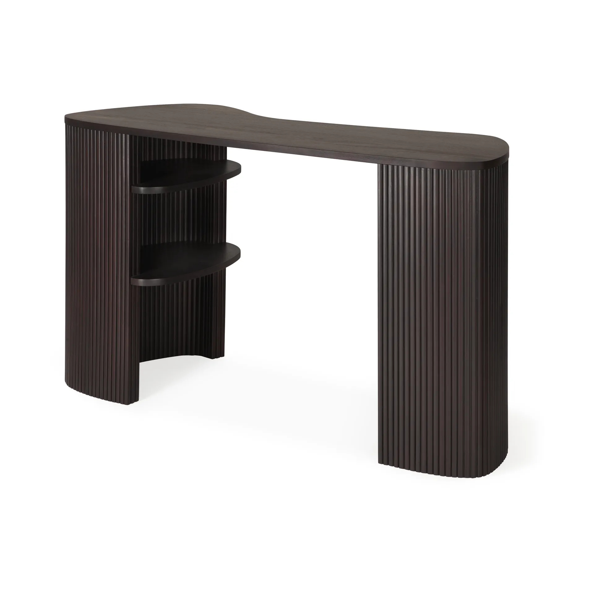 Roller Max skrivebord, Dark brown mahogny Ethnicraft