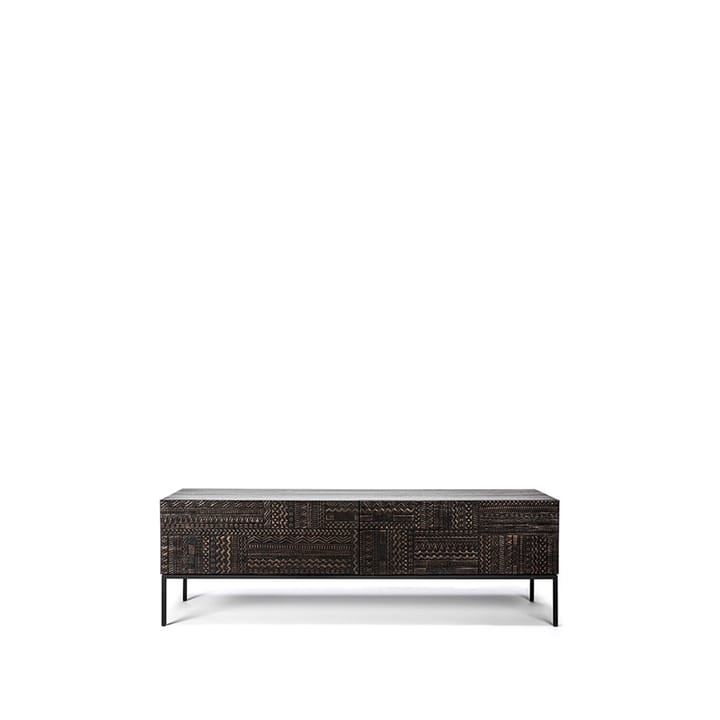 Tabwa mediebenk - Svart teak 41 x 160 cm - Ethnicraft
