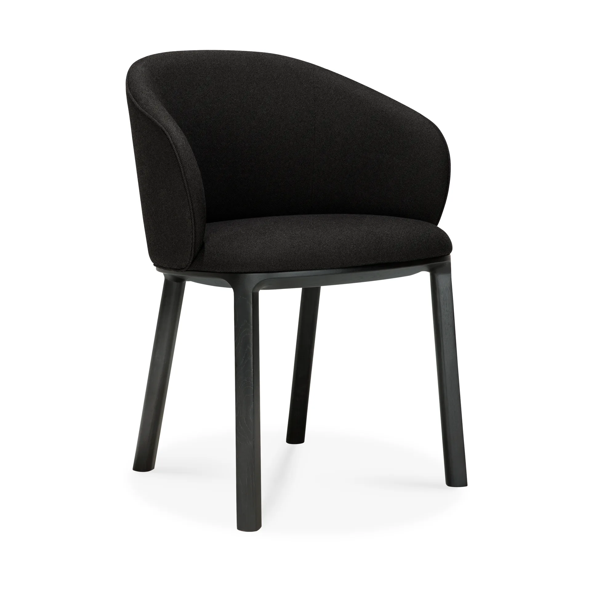 Unda stol, Svartlakert eik-charcoal Ethnicraft