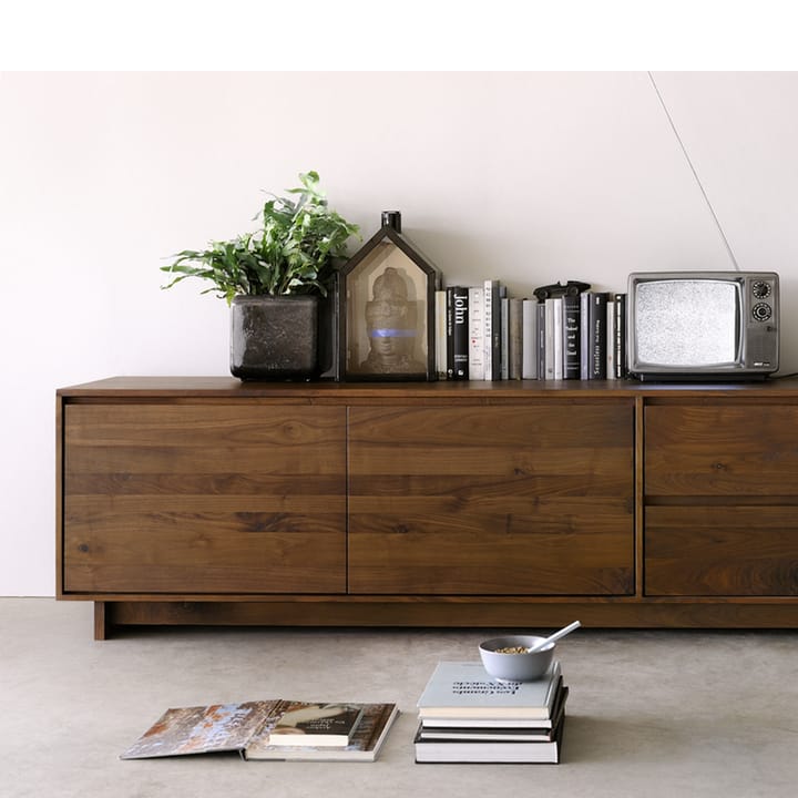 Wave mediebenk 60 x 210 cm, Hardwax oiled oak Ethnicraft