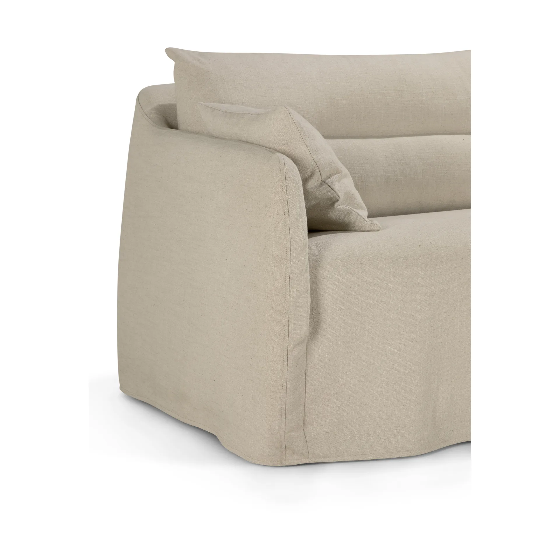 Weave sofa avtakbart trekk, Bone, 3-seter Ethnicraft