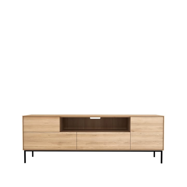 Whitebird mediebenk 180 cm - Oak wax oil-Black metal - Ethnicraft