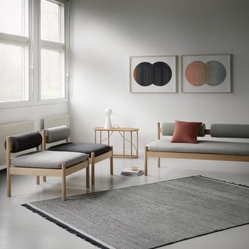 Njord teppe - charcoal/black, 140x200 cm - Fabula Living