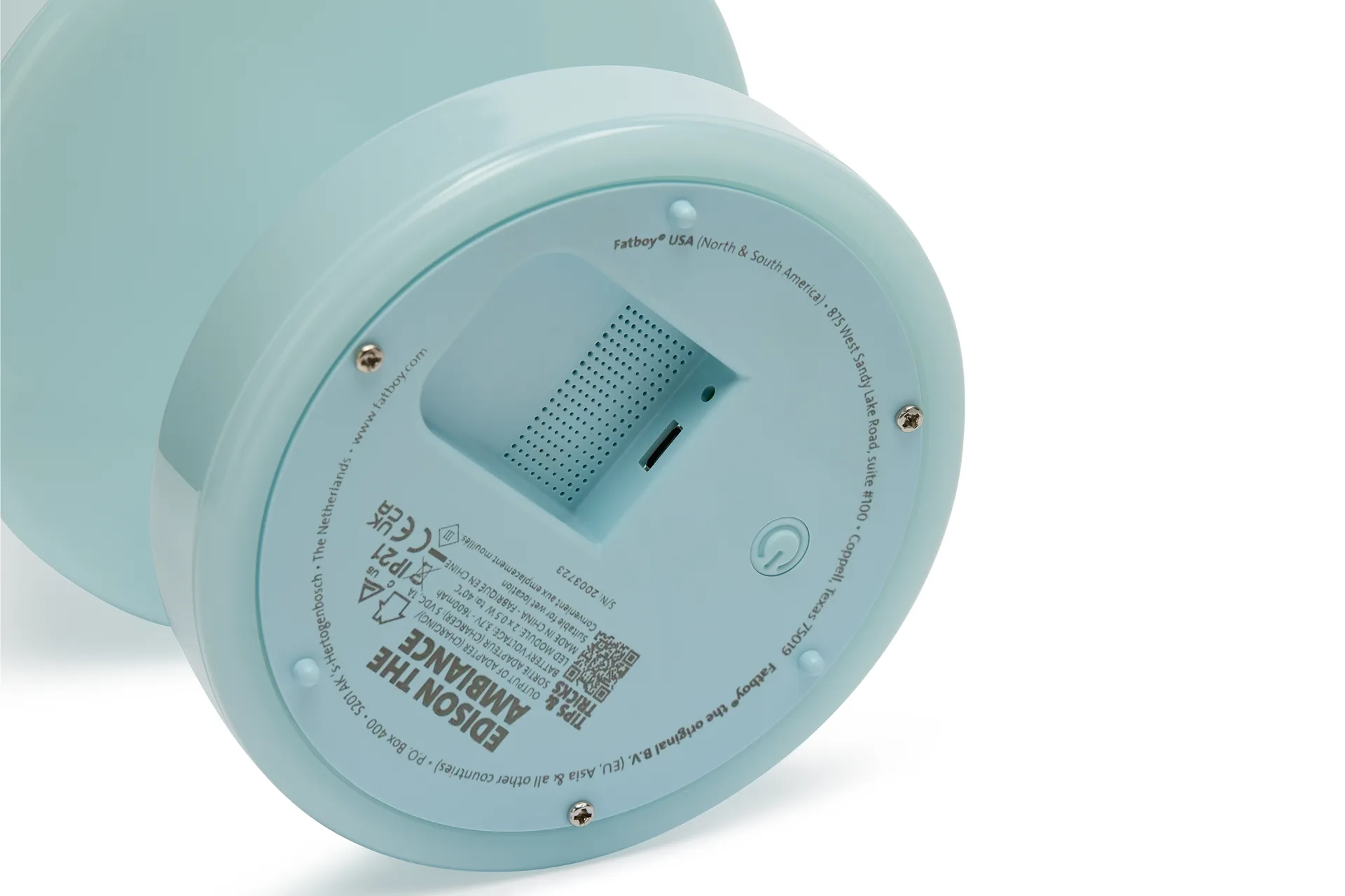 Fatboy Edison the Ambiance portabel bordlampe, Polar blue, 25 cm Fatboy