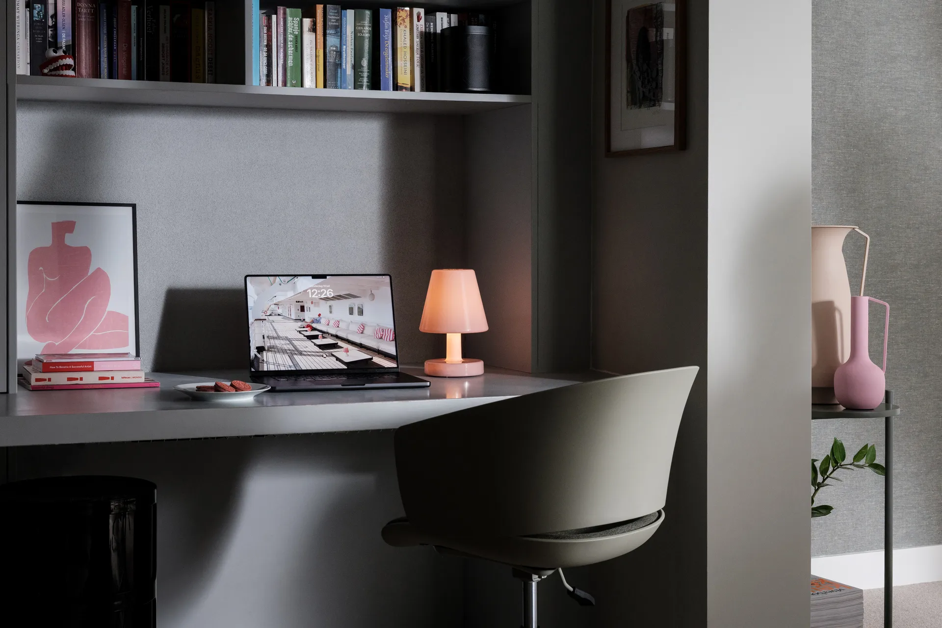 Fatboy Edison the Ambiance portabel bordlampe, Soft pink, 25 cm Fatboy