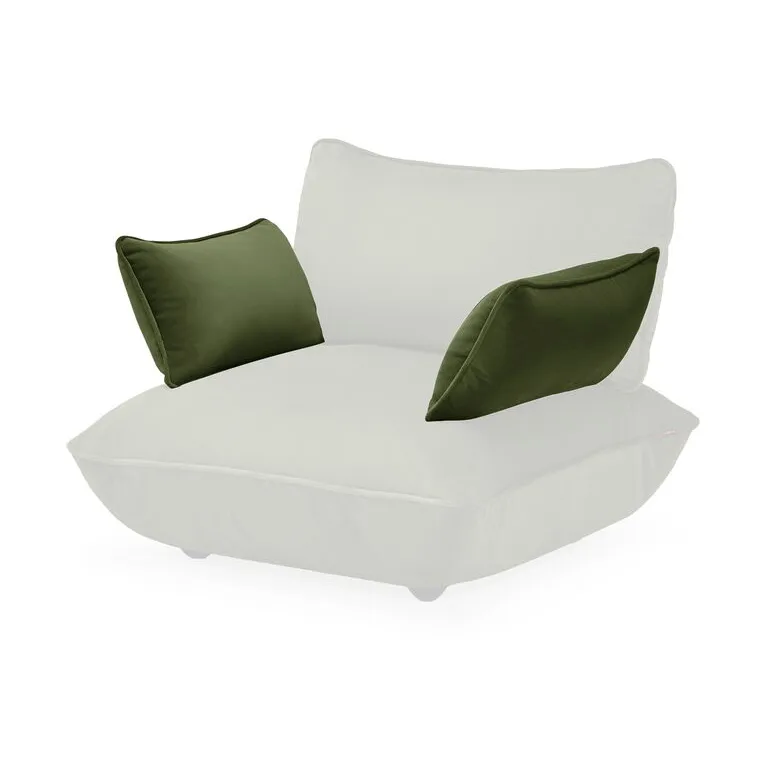 Fatboy Sumo armlene, Velvet recycled deep green, 35x69x27 cm Fatboy