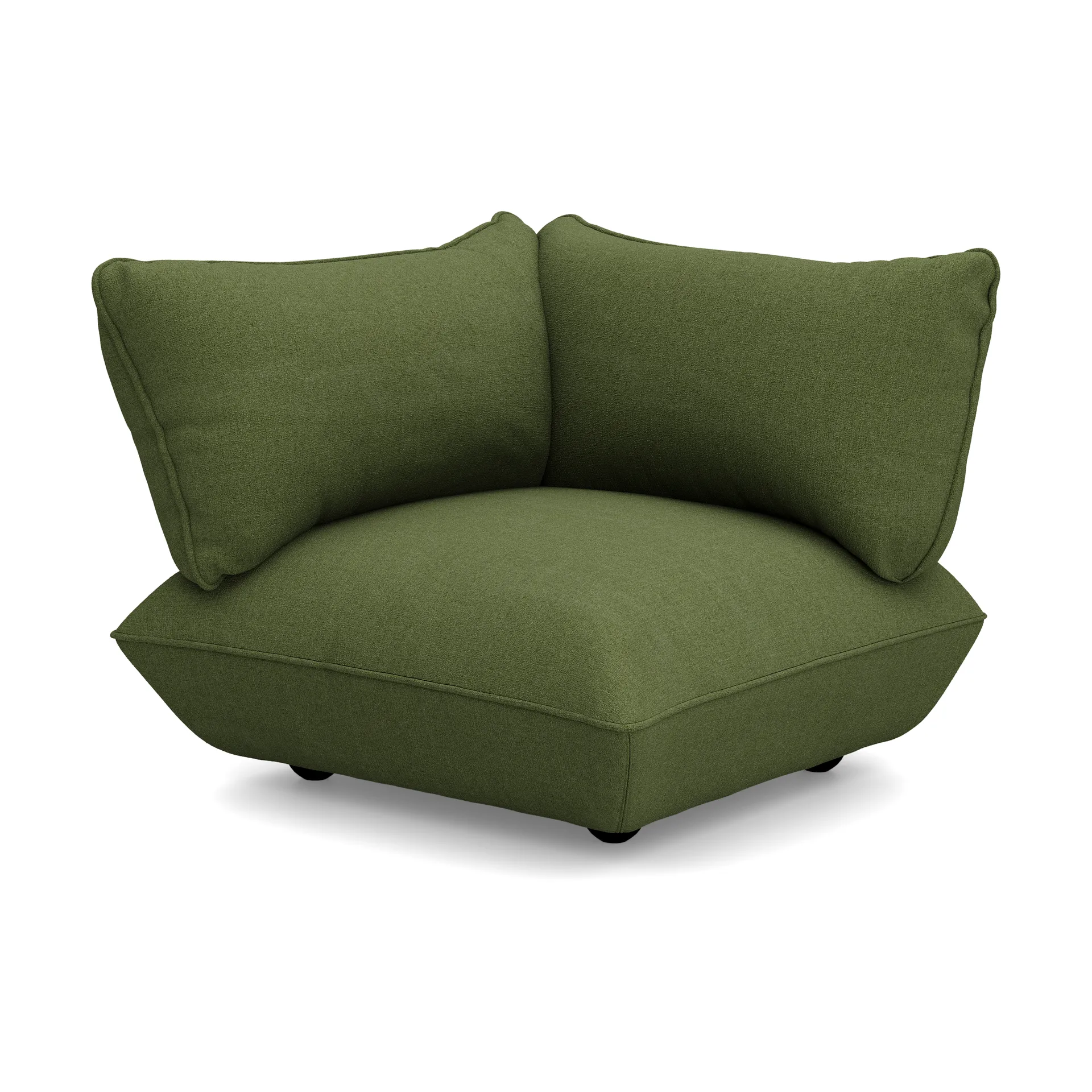 Fatboy Sumo hjørnemodul, Boucle recycled leaf green, 108x108x90 cm Fatboy