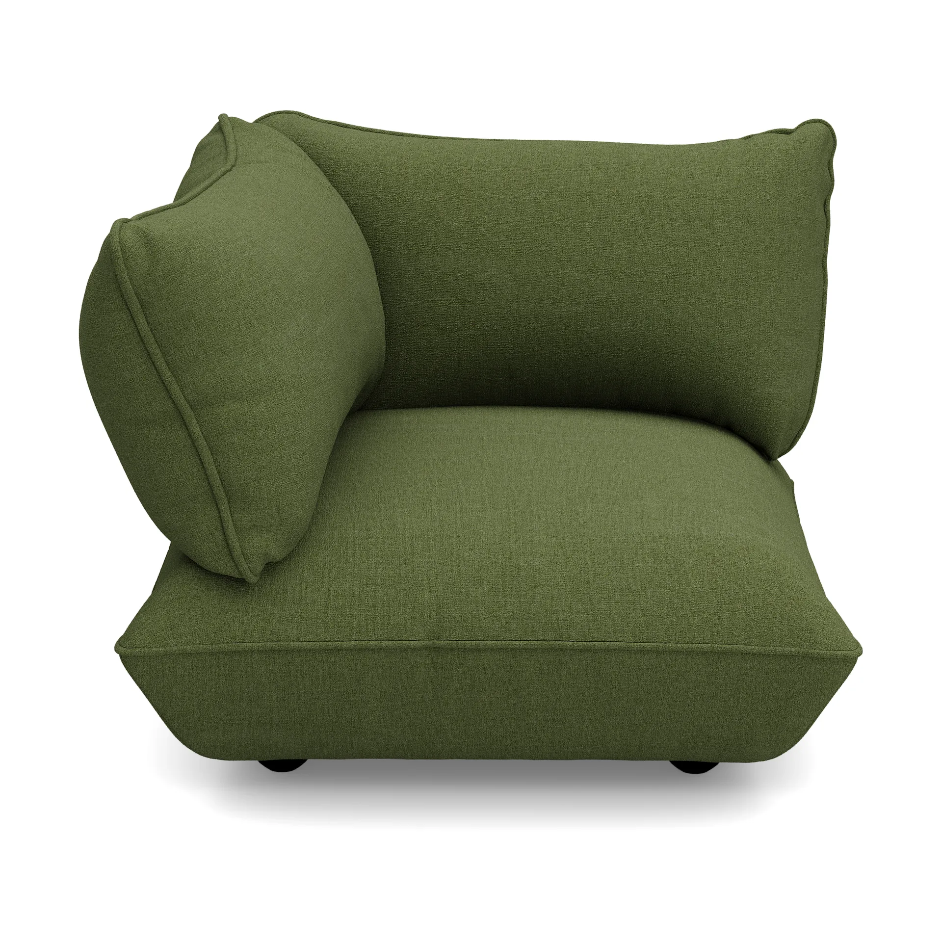 Fatboy Sumo hjørnemodul, Boucle recycled leaf green, 108x108x90 cm Fatboy