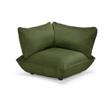 Fatboy Sumo hjørnemodul - Velvet recycled deep green, 108x108x90 cm - Fatboy