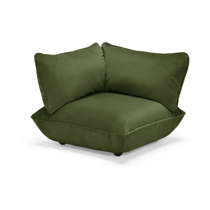 Fatboy Sumo hjørnemodul - Velvet recycled deep green, 108x108x90 cm - Fatboy