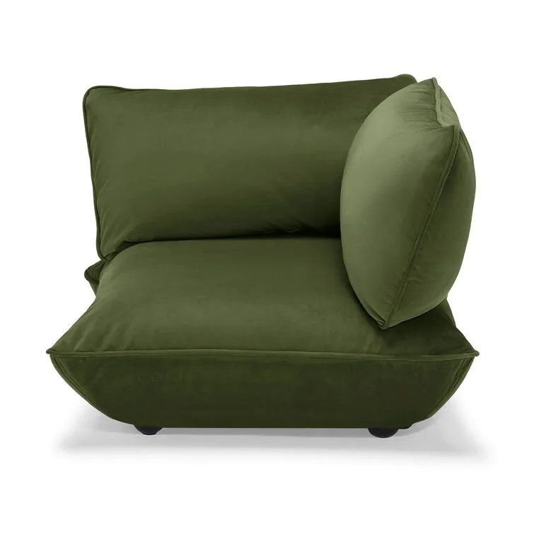 Fatboy Sumo hjørnemodul, Velvet recycled deep green, 108x108x90 cm Fatboy