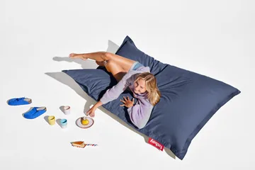 Fatboy the original puffer saccosekk - Canvas recycled crown blue, 180x140 cm - Fatboy