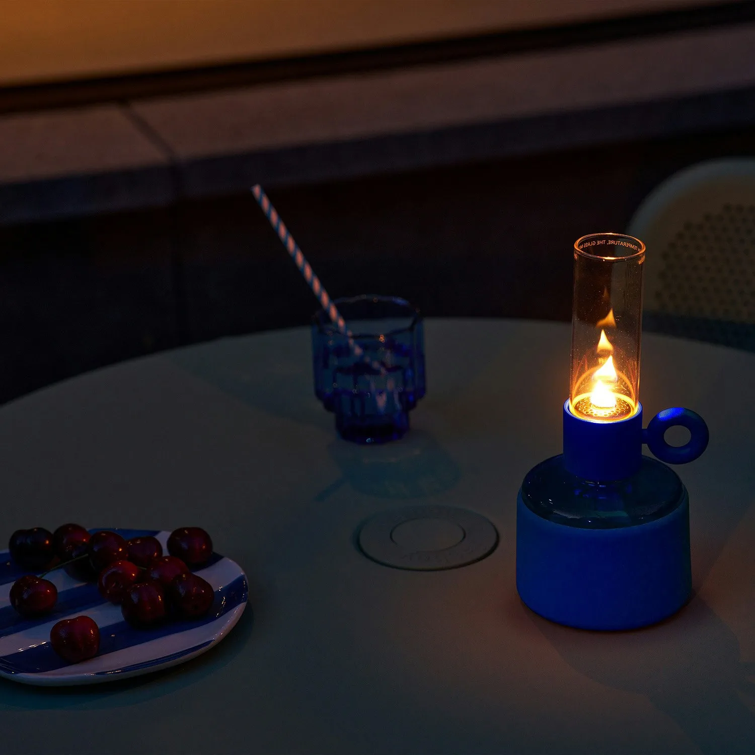 Flamtastique XS oljelampe, Flash blue Fatboy