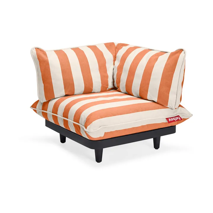 Paletti modulsofa - Stripe orange creme, hjørne venstre - Fatboy
