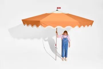 Pensol parasoll - Orange, Ø350 cm - Fatboy
