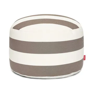 Point outdoor sittepuff - Stripe cacao, large, 70x70x40 cm - Fatboy
