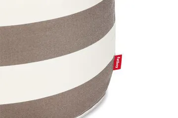Point outdoor sittepuff - Stripe cacao, large, 70x70x40 cm - Fatboy